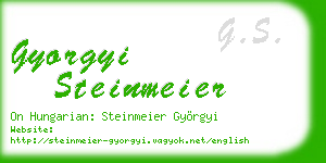 gyorgyi steinmeier business card